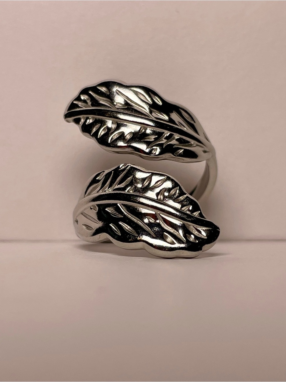Silver Leaf Ring